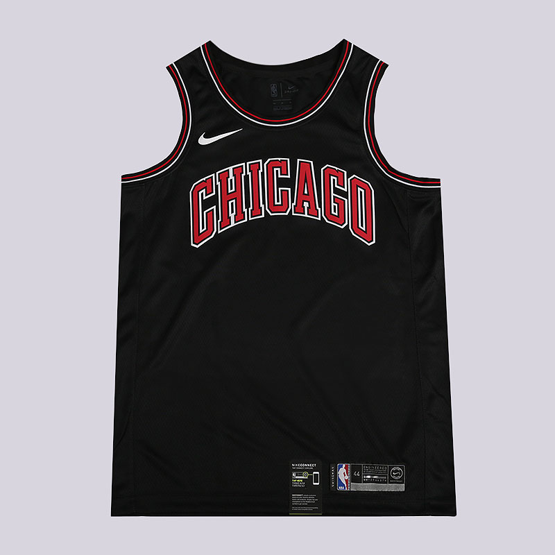 мужская черная майка Nike NBA Chicago Swingman Jersey 903973-010 - цена, описание, фото 1